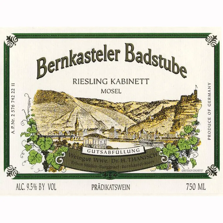 Bernkasteler Badstube Riesling Kabinett Bottle