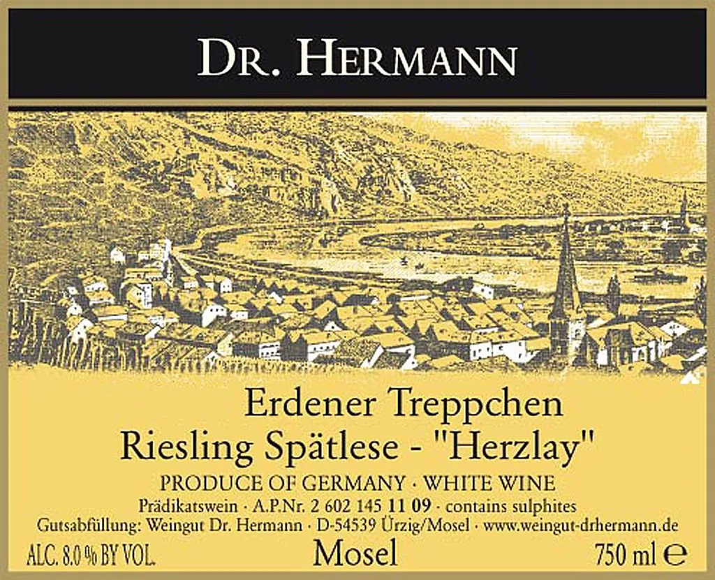 Erdener Treppchen Riesling Spatlese Herzlei Bottle