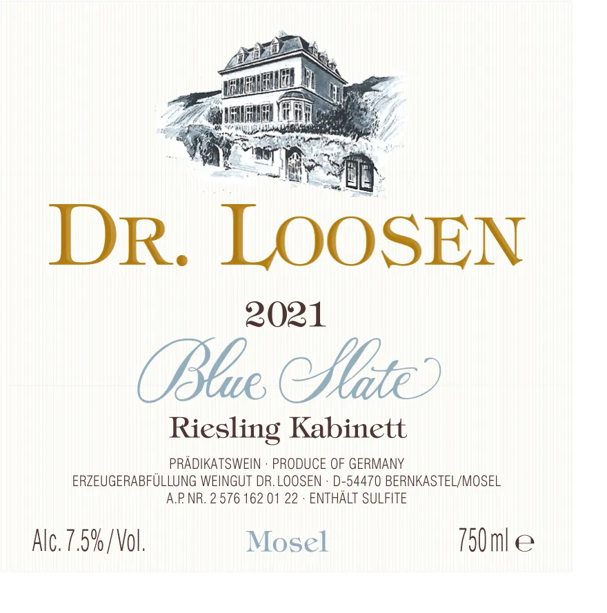 Blue Slate Riesling Kabinett Bottle