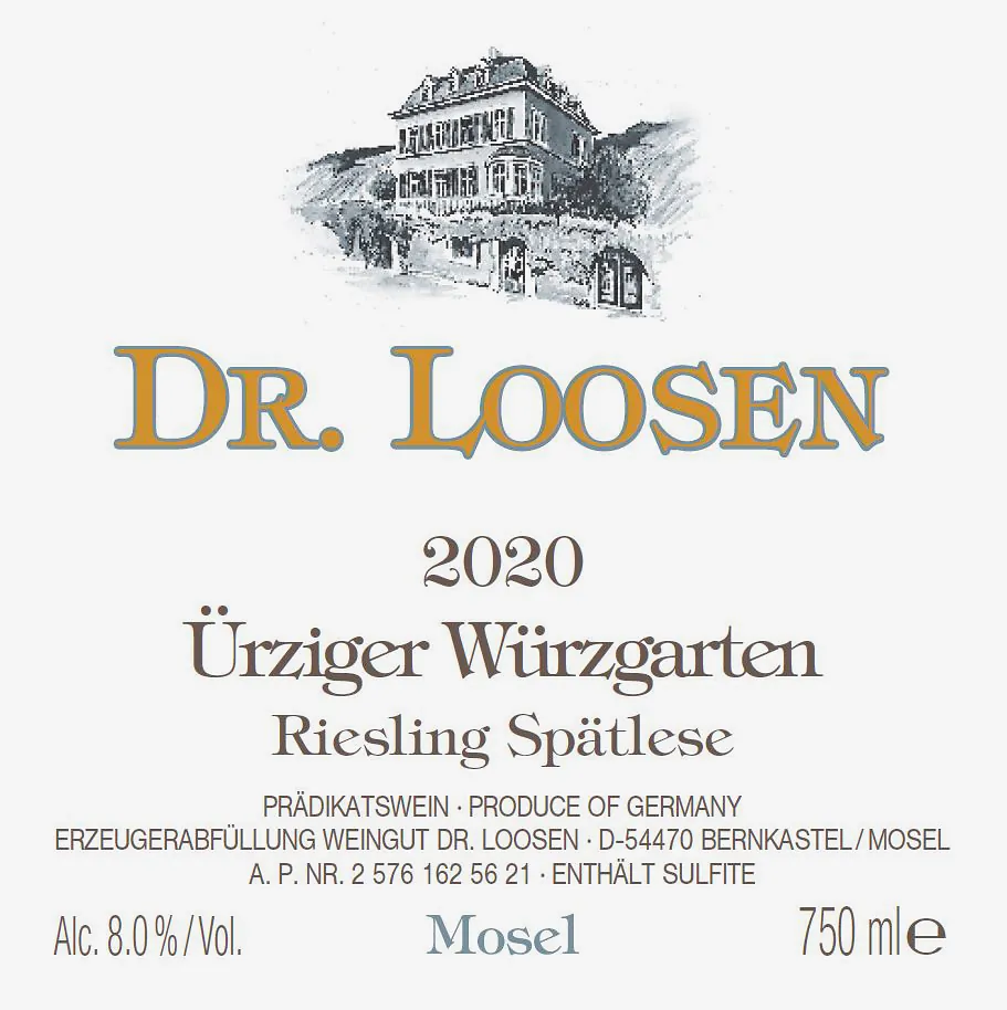Urziger Wurzgarten Riesling Spatlese Bottle
