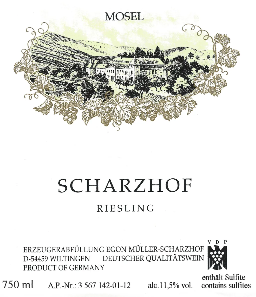 Scharzhof Riesling Qba Bottle