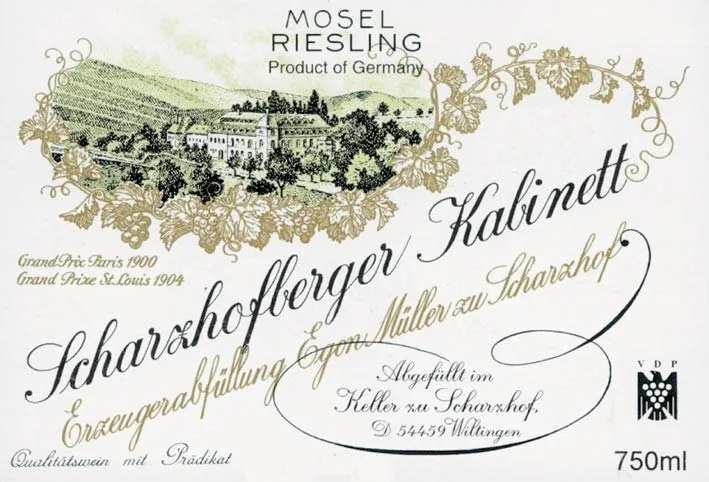 Scharzhofberger Riesling Kabinett Bottle