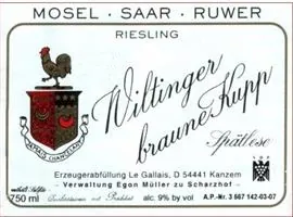Wiltinger Braune Kupp Riesling Spatlese Bottle