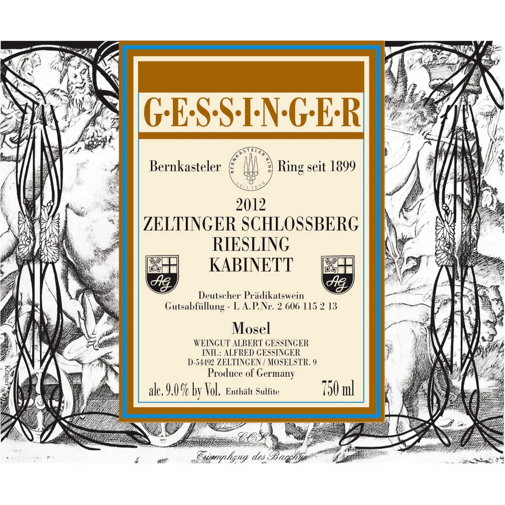 Zeltinger Schlossberg Riesling Kabinett Bottle