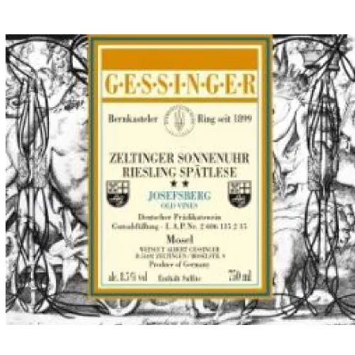 Zeltinger Sonnenuhr Riesling Spatlese Bottle