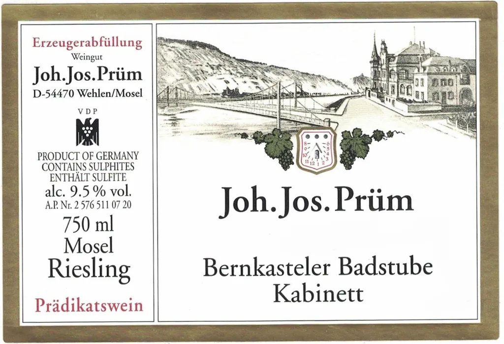 Bernkasteler Badstube Riesling Kabinett Bottle