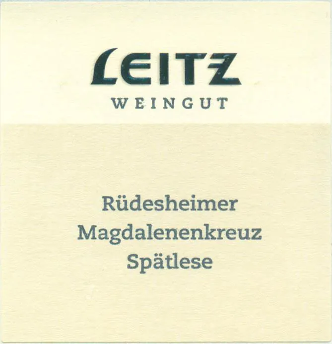 Rudesheimer Magdalenenkreuz Riesling Spatlese Bottle