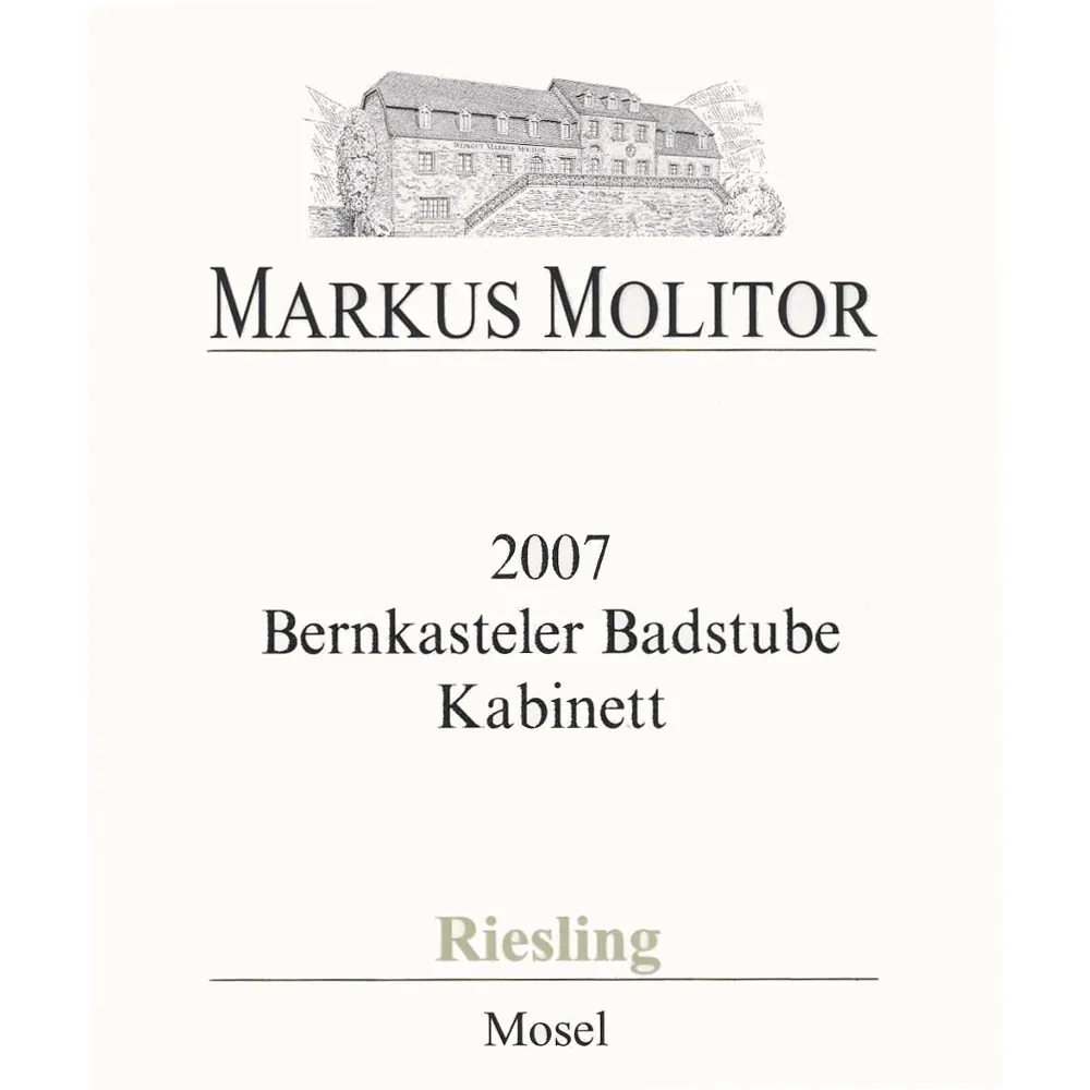 Bernkasteler Badstube Riesling Kabinett Bottle