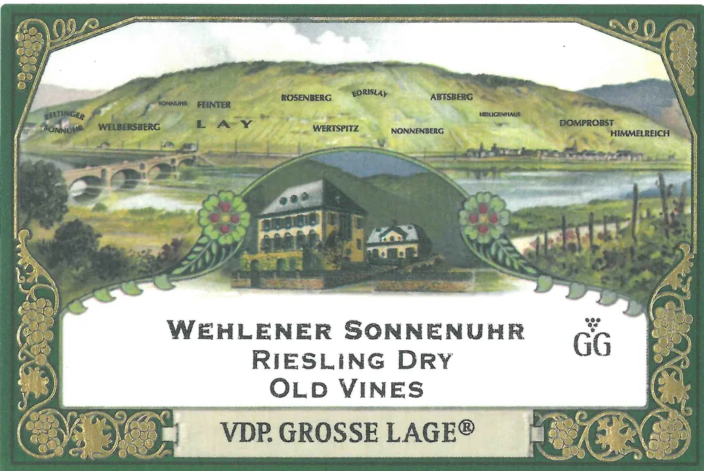 Wehlener Sonnenuhr Dry Riesling Old Vines Grosses Gewachs Bottle