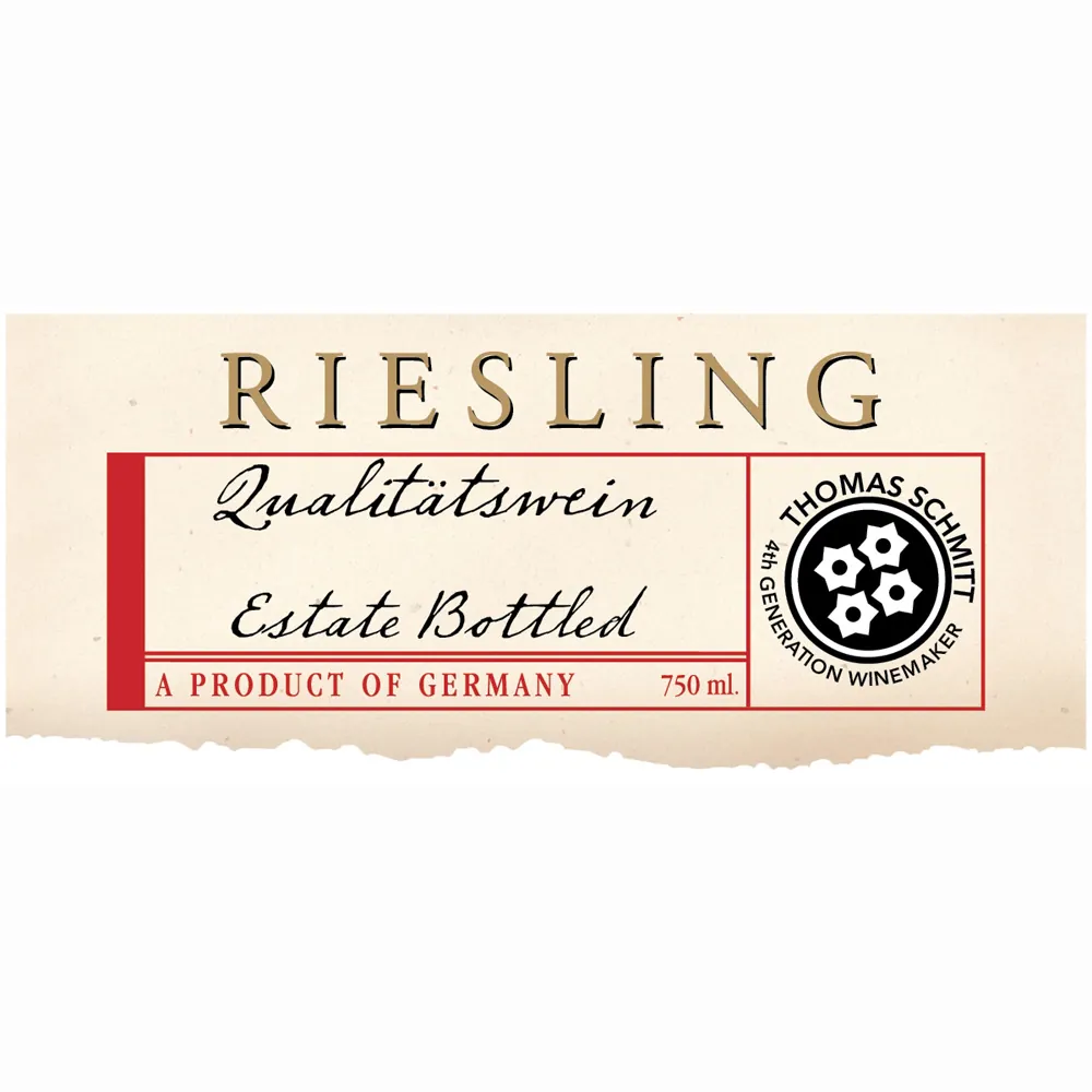 Thomas Schmitt Riesling QbA Bottle