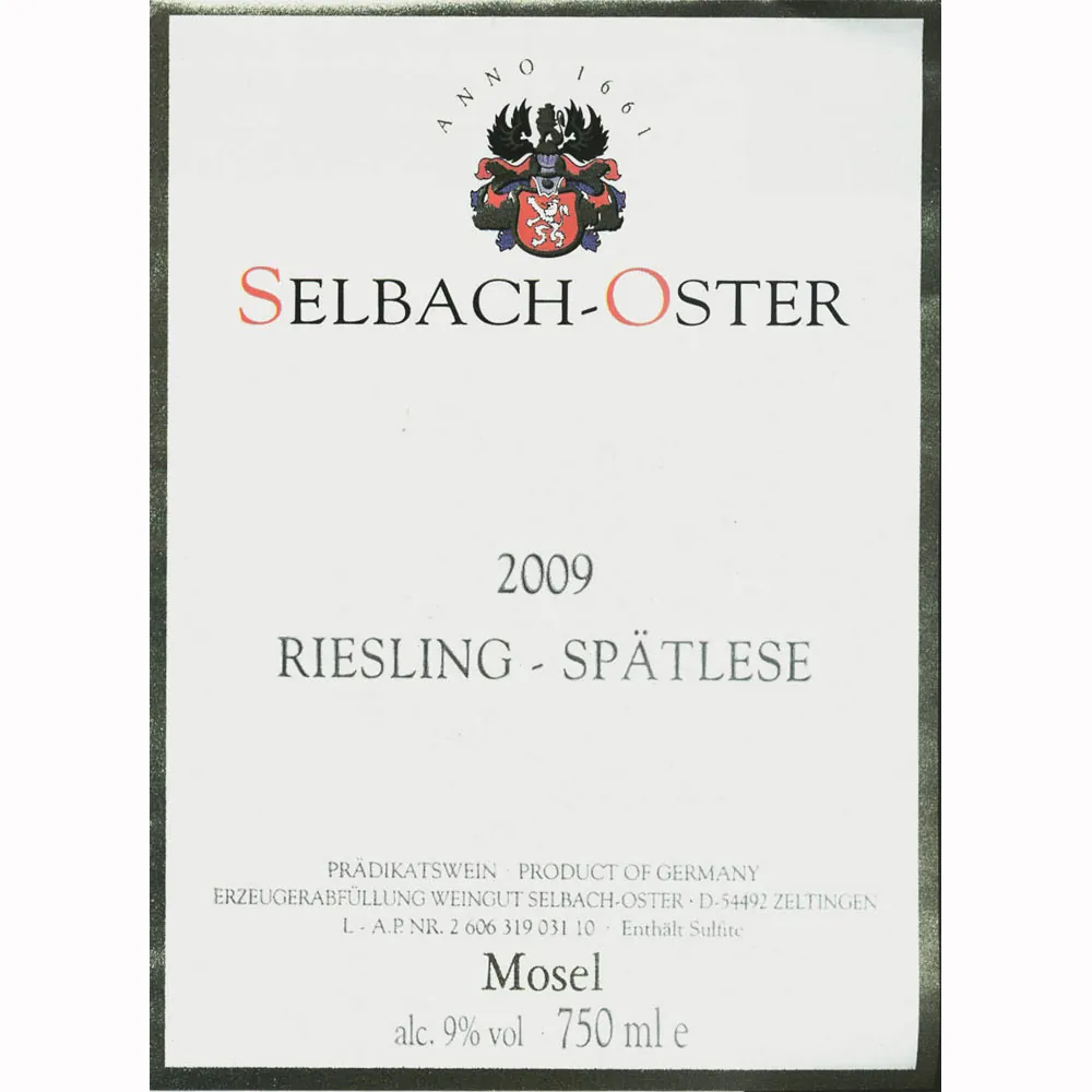 Riesling Spatlese Bottle