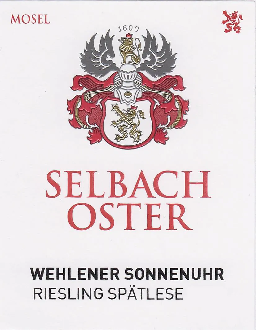 Wehlener Sonnenuhr Riesling Spatlese Bottle