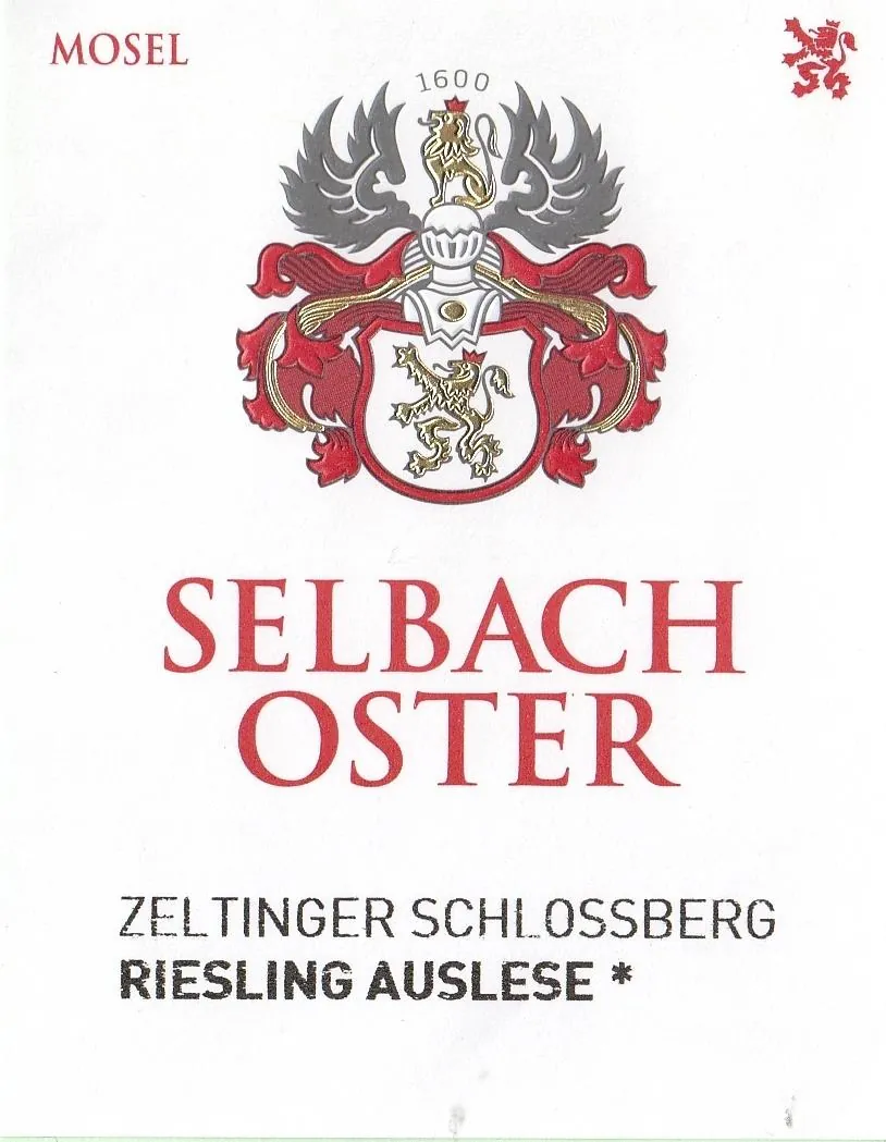 Zeltinger Schlossberg Riesling Auslese Bottle