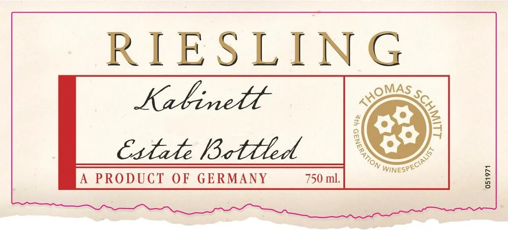 Mosel Estate Riesling Kabinett Bottle