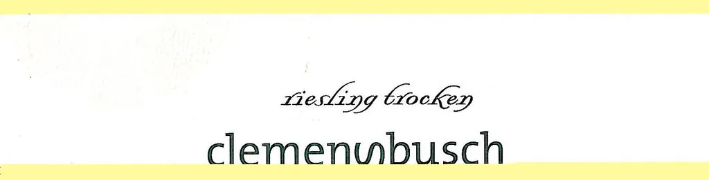 Clemens Busch Mosel Riesling Trocken Bottle