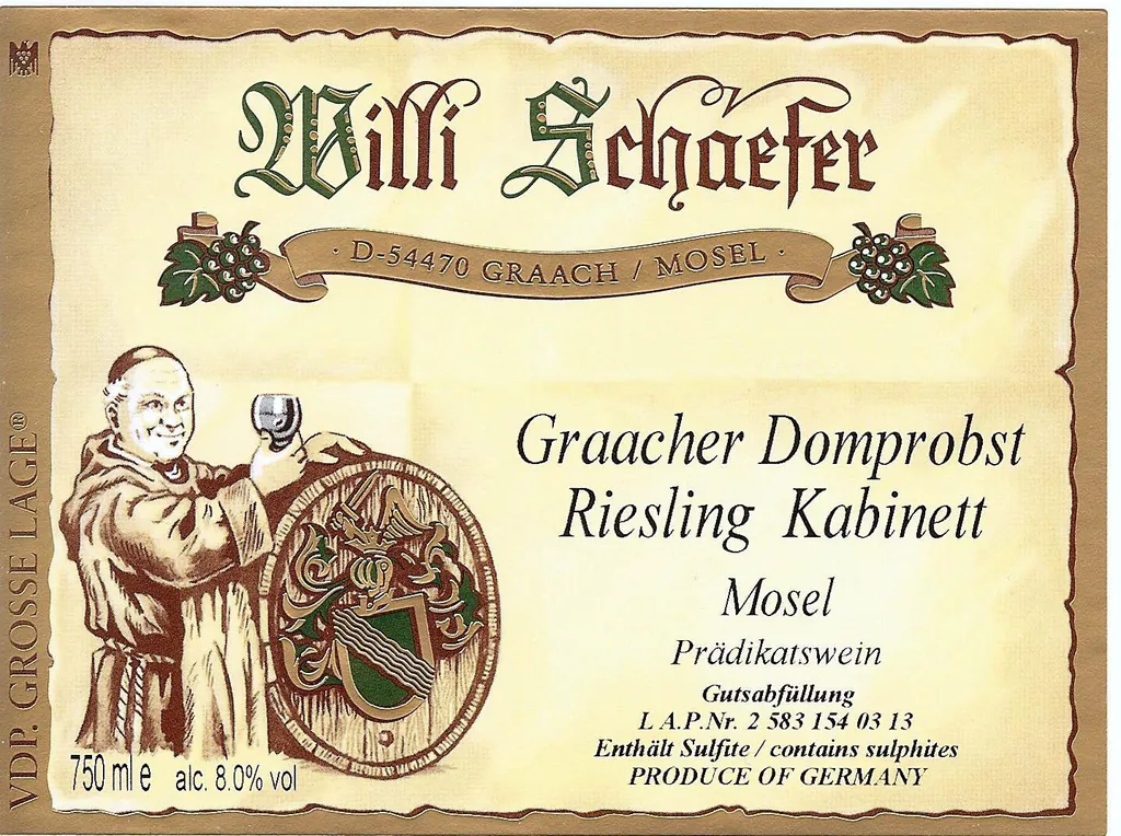 Graacher Domprobst Riesling Kabinett Bottle