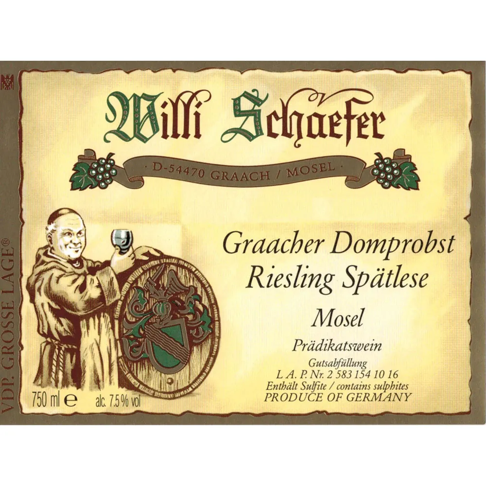 Graacher Domprobst Riesling Spatlese Number 10 Bottle