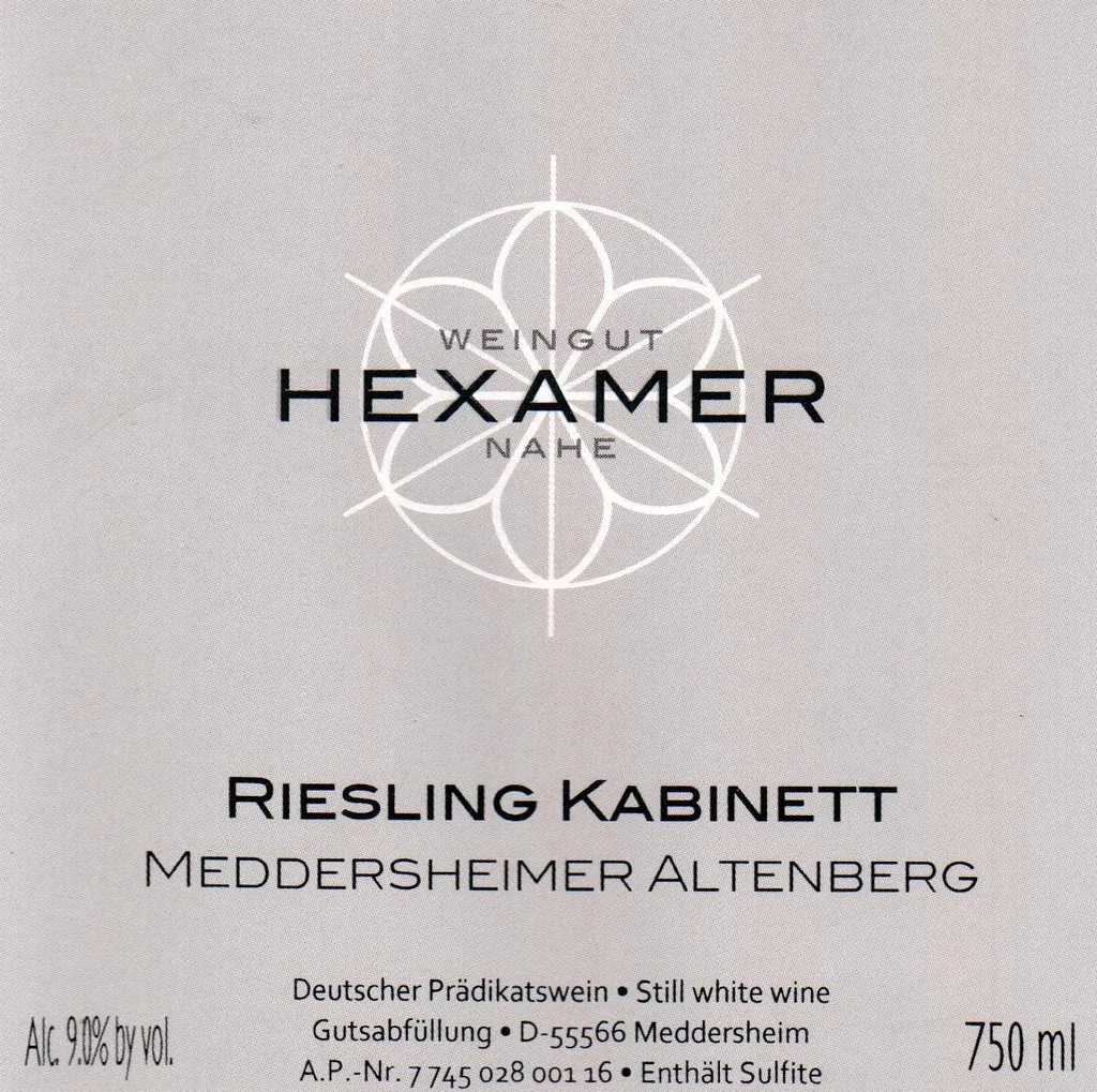 Meddersheimer Altenberg Riesling Kabinett Bottle
