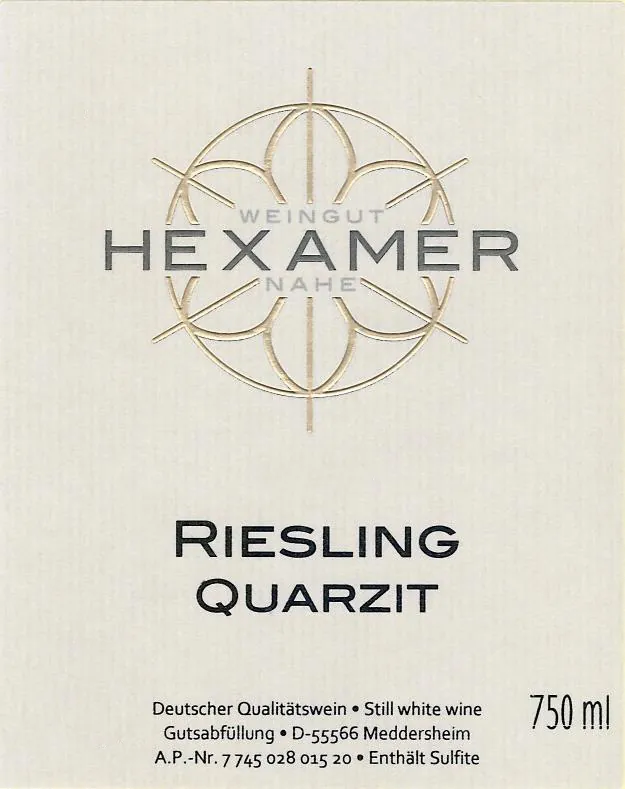 Nahe Riesling Quarzit Bottle