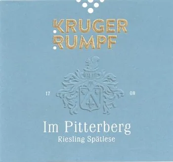 Im Pitterberg Riesling Spatlese Goldkapsel Bottle
