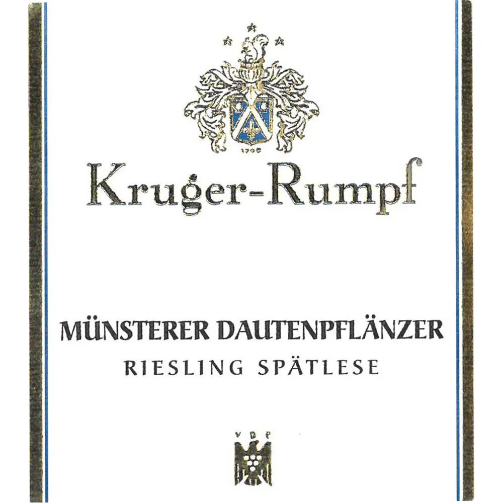 Munsterer Dautenpflanzer Riesling Spatlese Bottle