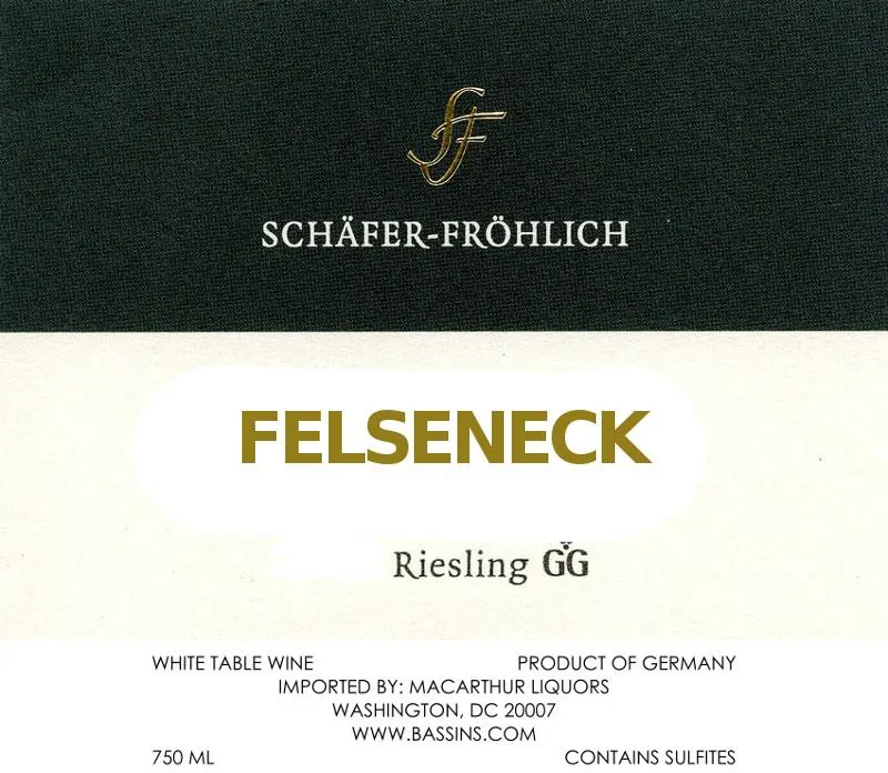 Felseneck Riesling Grosses Gewachs Bottle