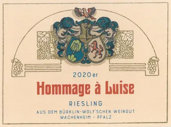 Hommage a Luise Riesling Bottle
