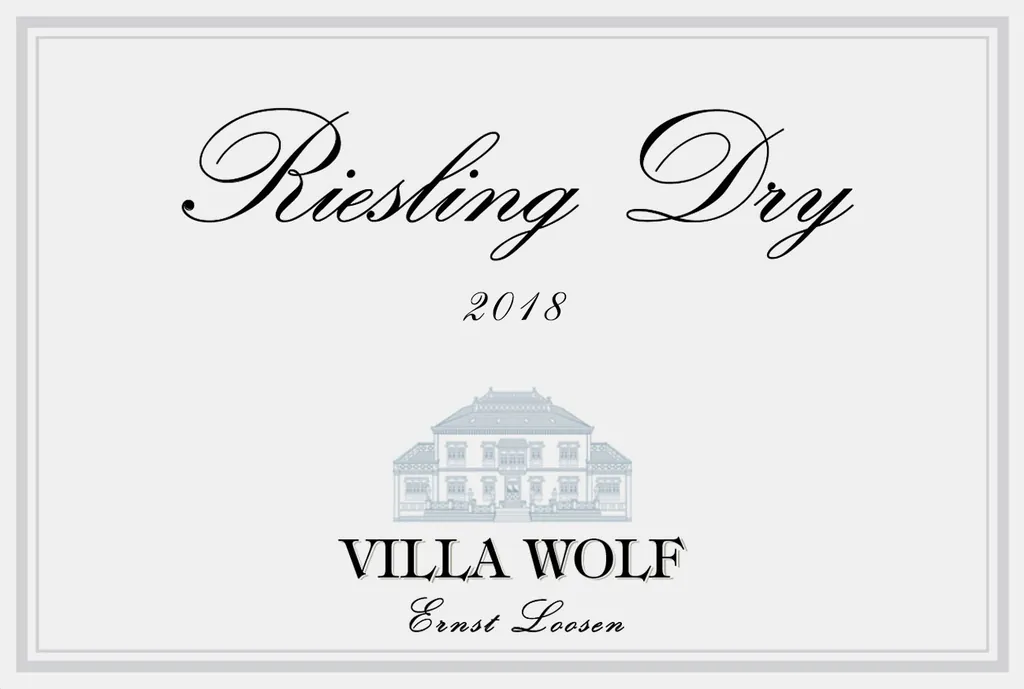 Pfalz Dry Riesling Bottle