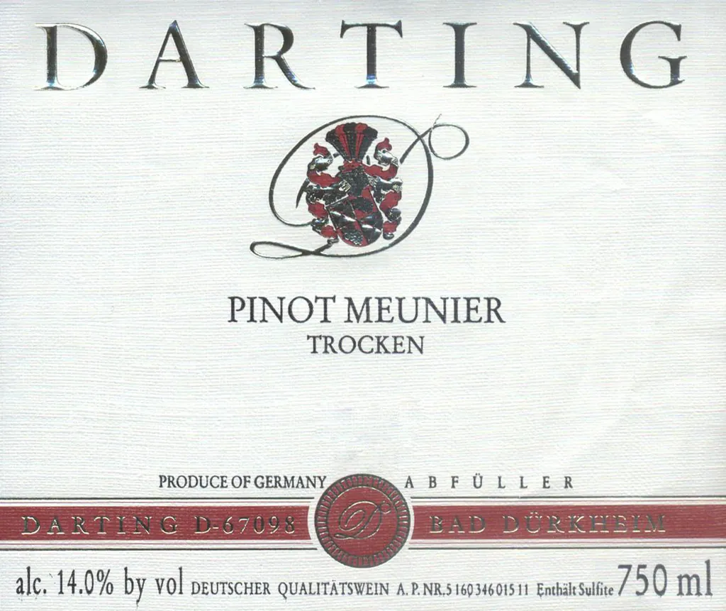 Durkheimer Pinot Meunier Bottle