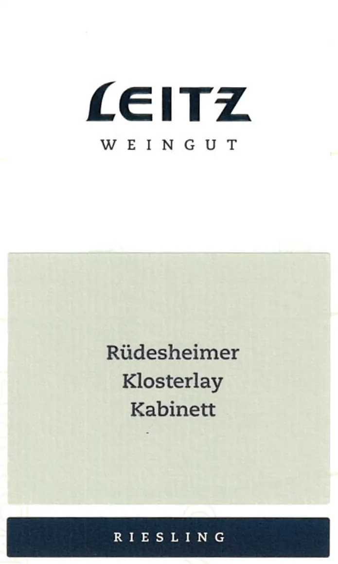 Rudesheimer Klosterlay Riesling Kabinett Bottle