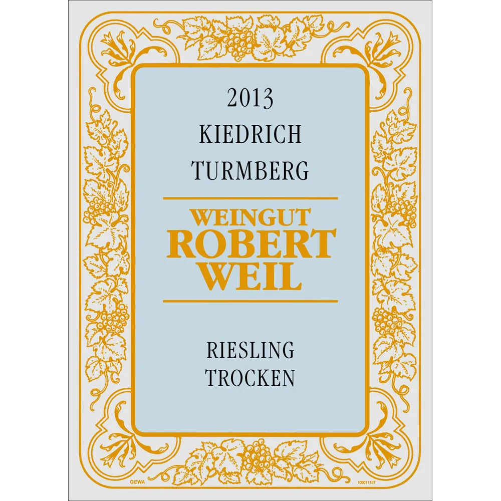 Kiedrich Turmberg Riesling Trocken Bottle