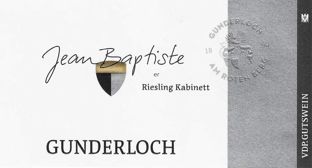 Jean-Baptiste Rheinhessen Riesling Kabinett Bottle