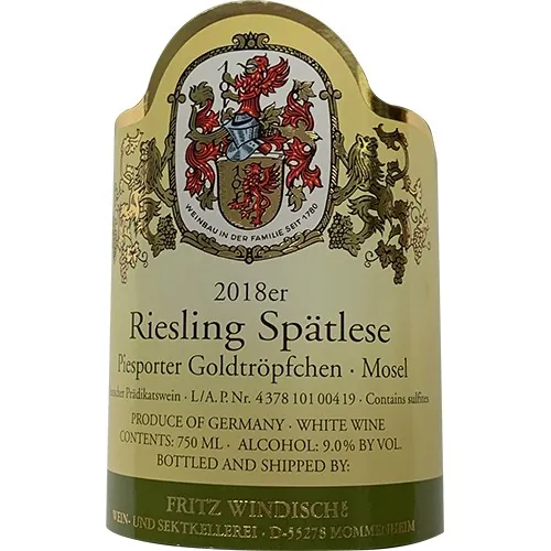 Piesporter Goldtropfchen Riesling Spatlese Bottle