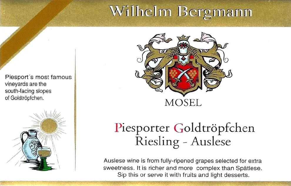 Piesporter Goldtropfchen Riesling Auslese Bottle
