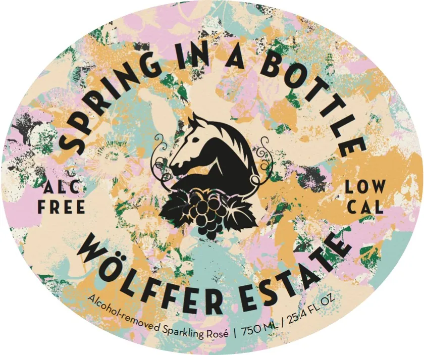 Wolffer Spring in a Bottle Sparkling Rose Bottle