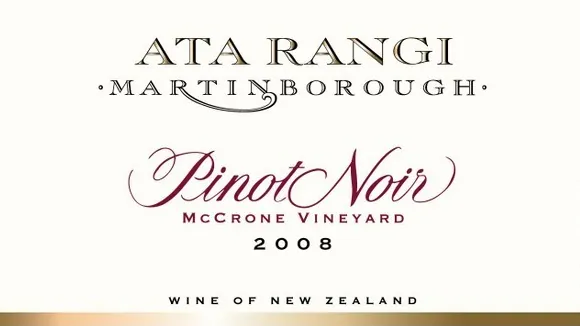 Martinborough McCrone Block Pinot Noir Bottle