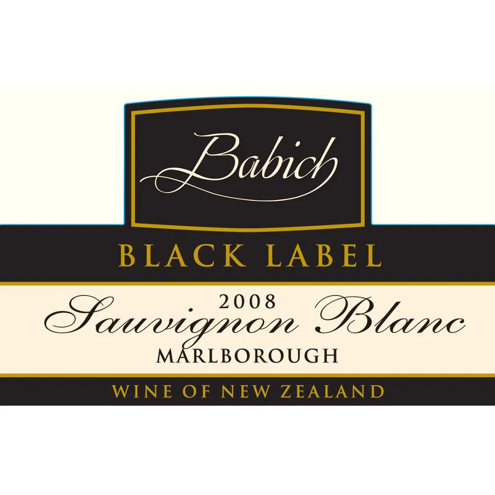 Black label Sauvignon Blanc Bottle
