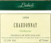 Gisborne Chardonnay Bottle