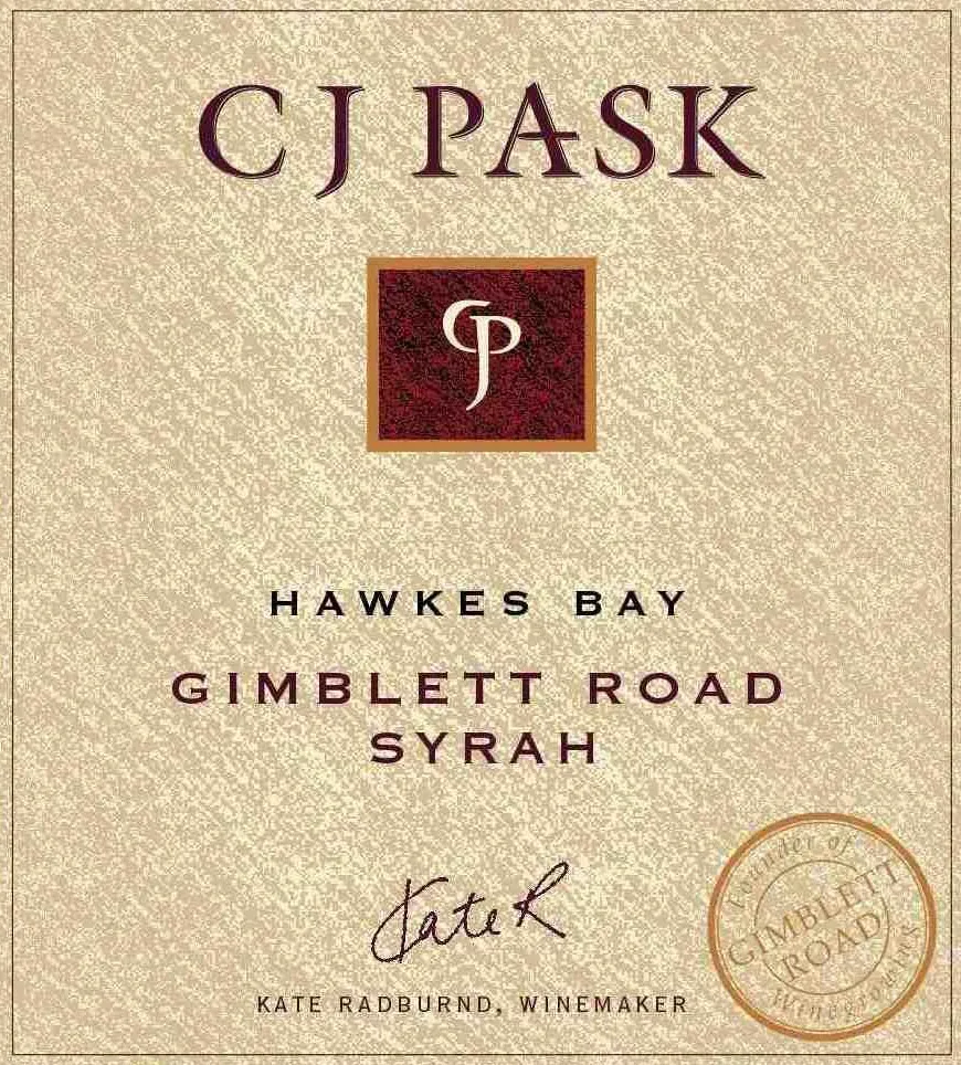 Gimblett Road Syrah Bottle