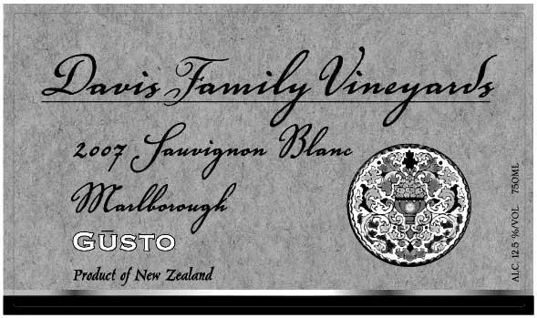Gusto Sauvignon Blanc Bottle