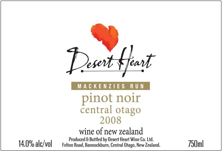 McKenzies Run Pinot Noir Bottle