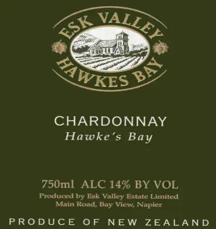 Hawke's Bay Chardonnay Bottle