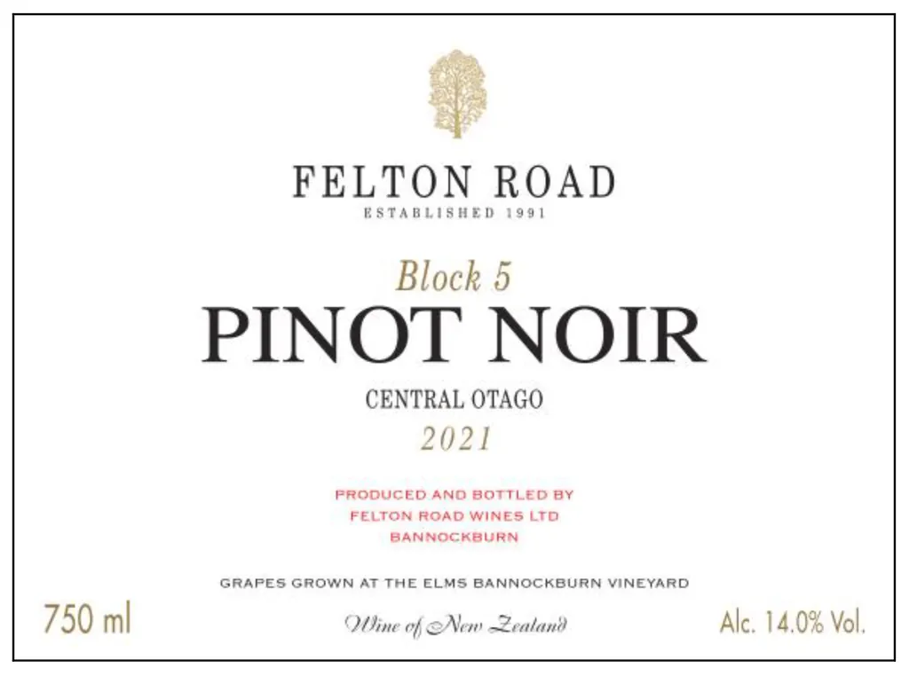 Block 5 Pinot Noir Bottle