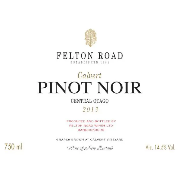 Calvert Pinot Noir Bottle
