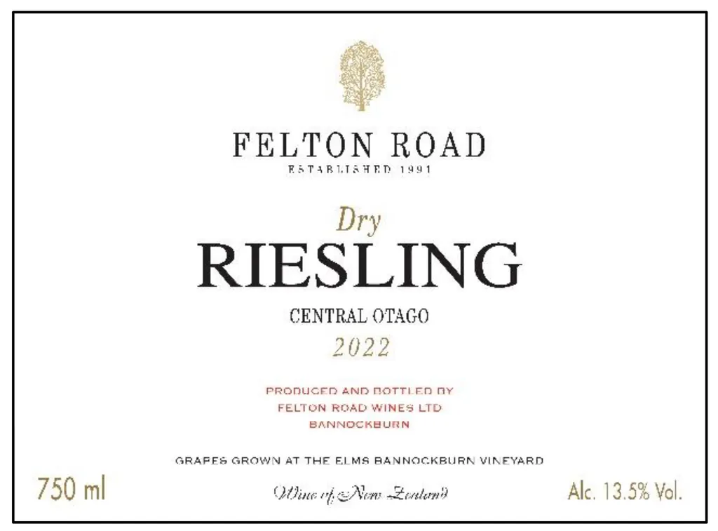 Dry Riesling Bottle