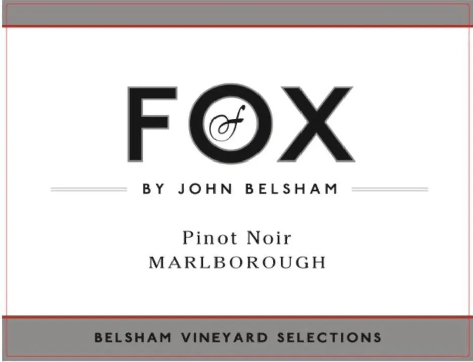 Fox by John Belsham Vineyard Selections Pinot Noir Bottle