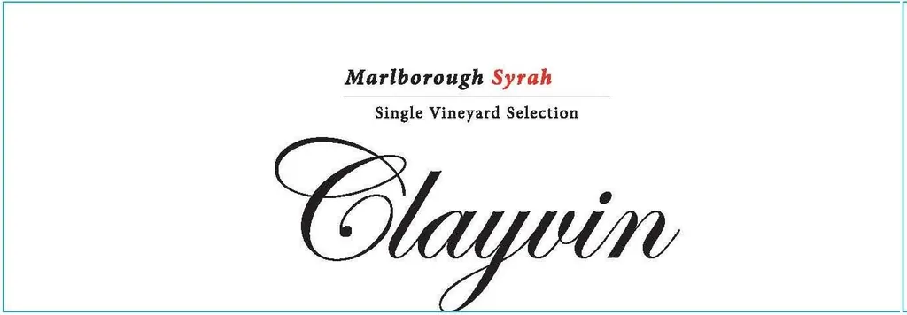 Clayvin Single Vineyard Selection Syrah Bottle