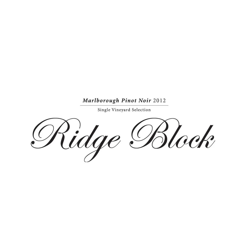 Ridge Block Single Vineyard Pinot Noir Bottle