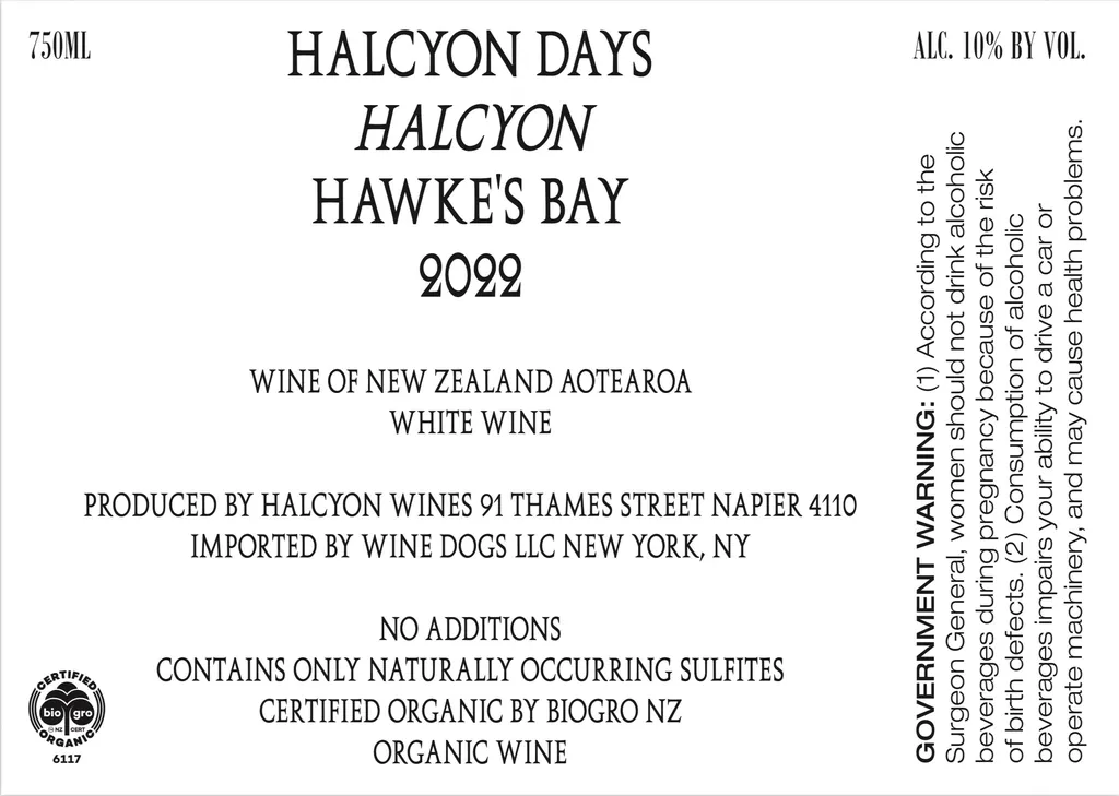 Halcyon Sauvignon Blanc Bottle