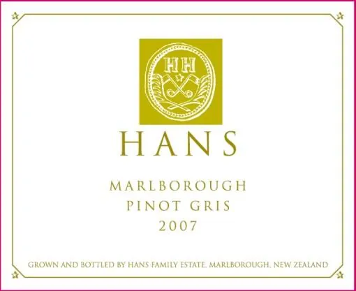 Pinot Gris Bottle